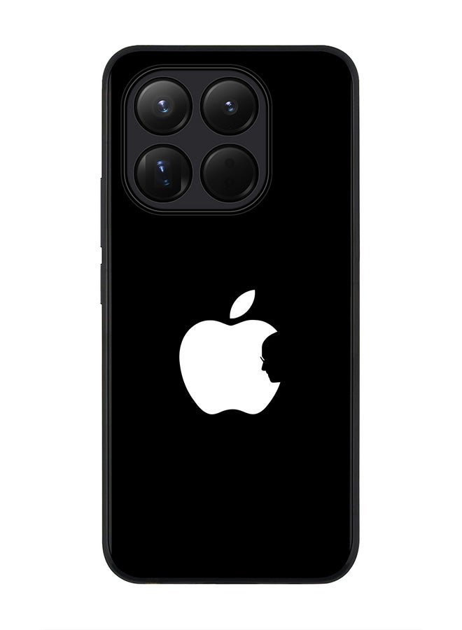 Stylizedd For Xiaomi 15T Case,Slim fit Camera Protection, Shockproof Thin Phone cover  - Steve's Apple - Black - Image 1
